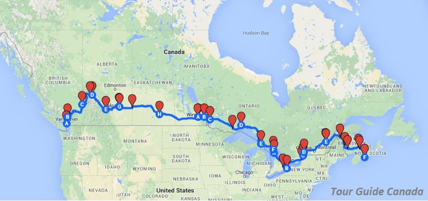 Travel Across Canada1 